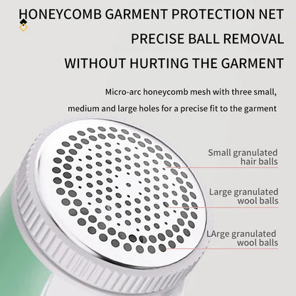Household Electric Clothes Shaver, Portable Fabric Lint Remover with Sharp Blade, Fluff Trimmer for Garments, Sweaters