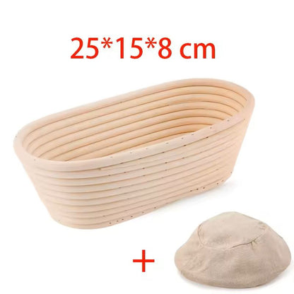 Rattan Bread Proofing Basket Oval Banneton For Sourdough 15