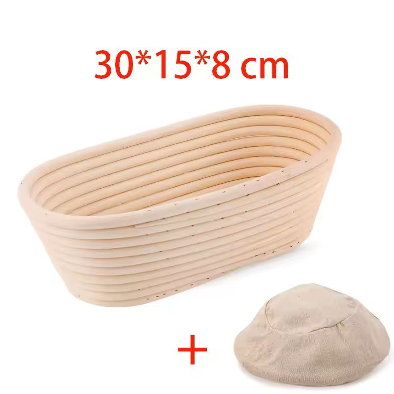 Rattan Bread Proofing Basket Oval Banneton For Sourdough 17
