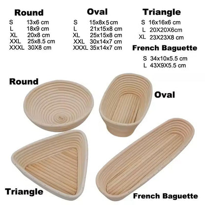 Rattan Bread Proofing Basket Oval Banneton For Sourdough 3