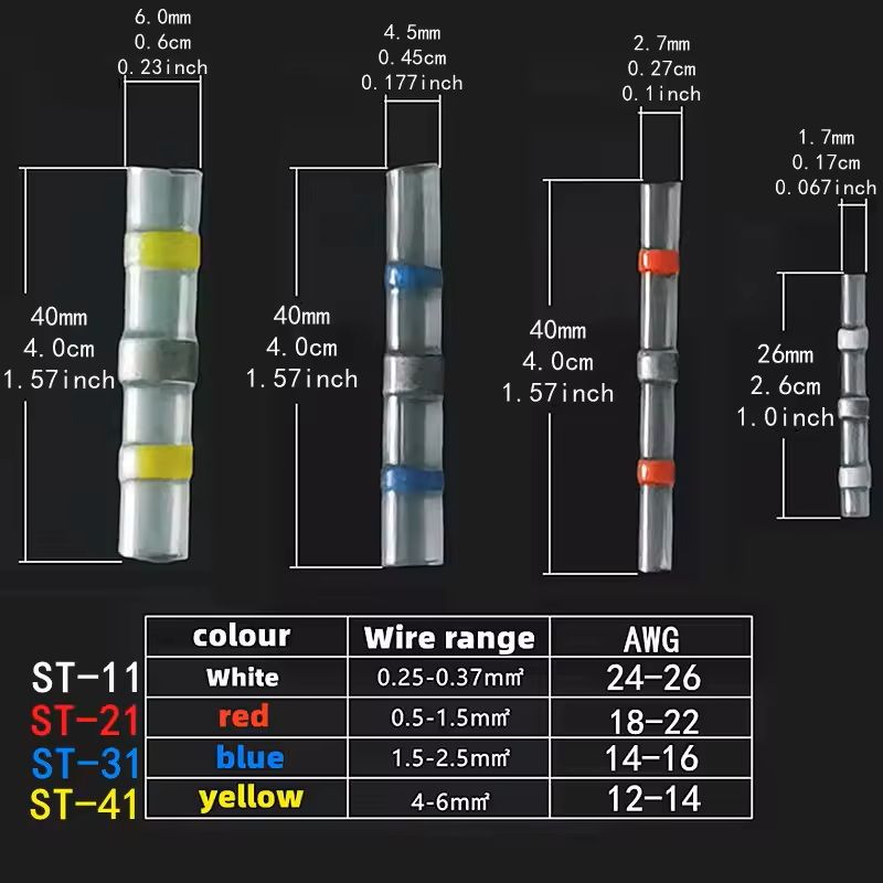 Waterproof Heat Shrink Wire Connector Terminals 2