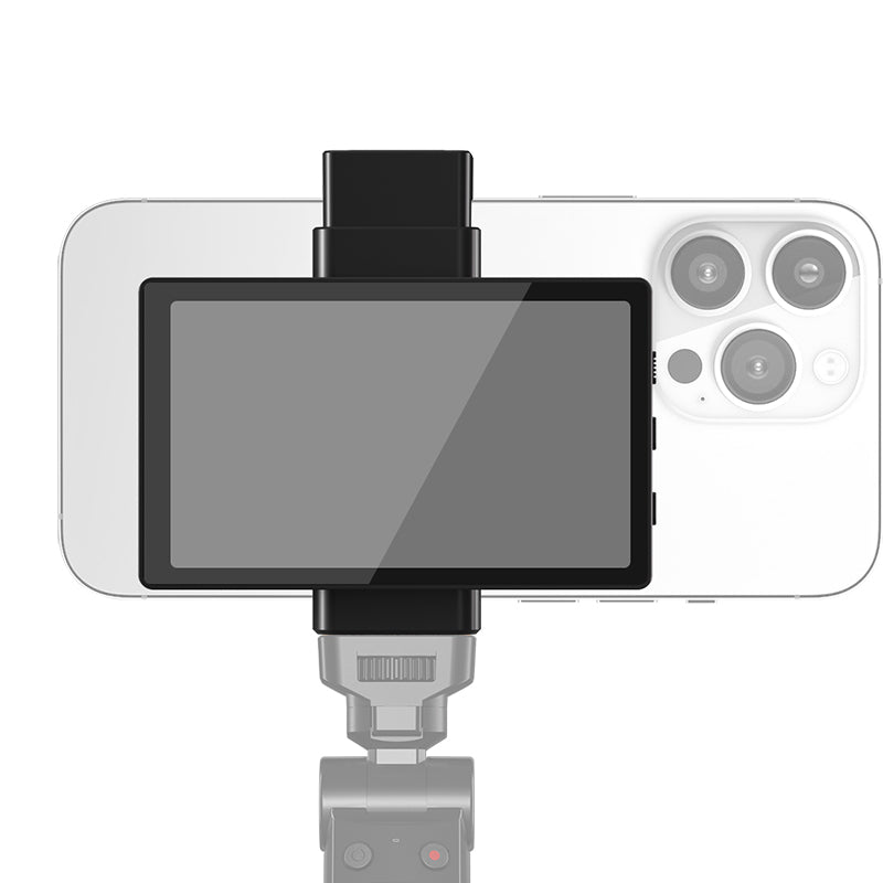 Phone Rear Camera Monitor for Selfie, Vlogging & TikTok, Wired Recording Screen with Bluetooth Remote, iPhone Compatible