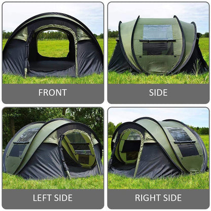 No-Need-to-Set-Up Fast Opening Camping Tent, Fully Automatic 3-4 Person Outdoor Throwing Tent