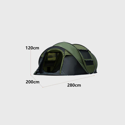 No-Need-to-Set-Up Fast Opening Camping Tent, Fully Automatic 3-4 Person Outdoor Throwing Tent