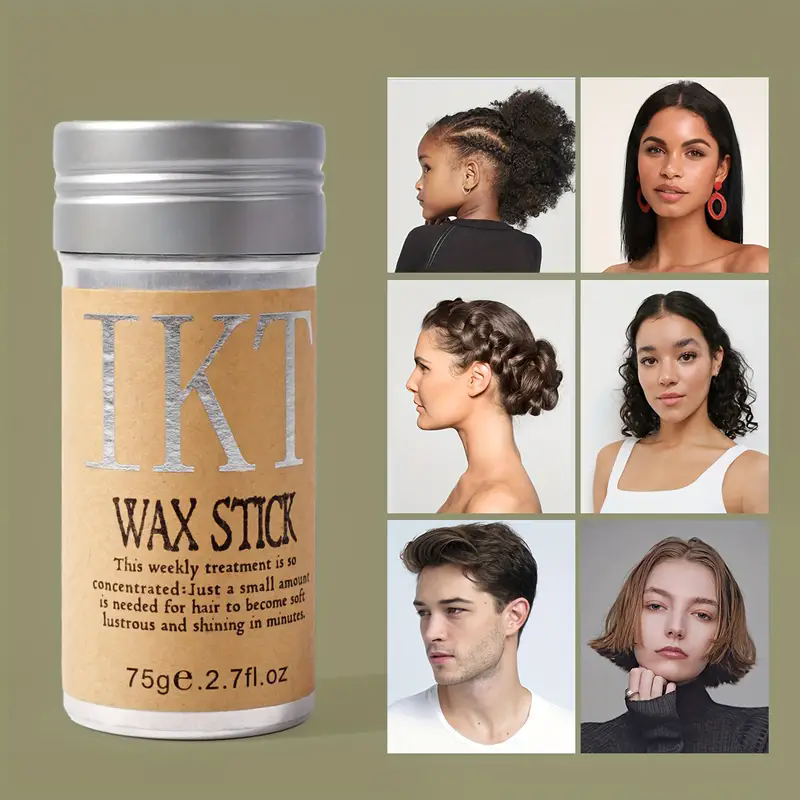 Flyaway Hair Wax Stick For Kids  Women Slick Back Styling Pomade Edge Control Brush Gel For Toddler 1
