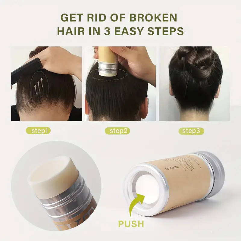 Flyaway Hair Wax Stick For Kids  Women Slick Back Styling Pomade Edge Control Brush Gel For Toddler 2