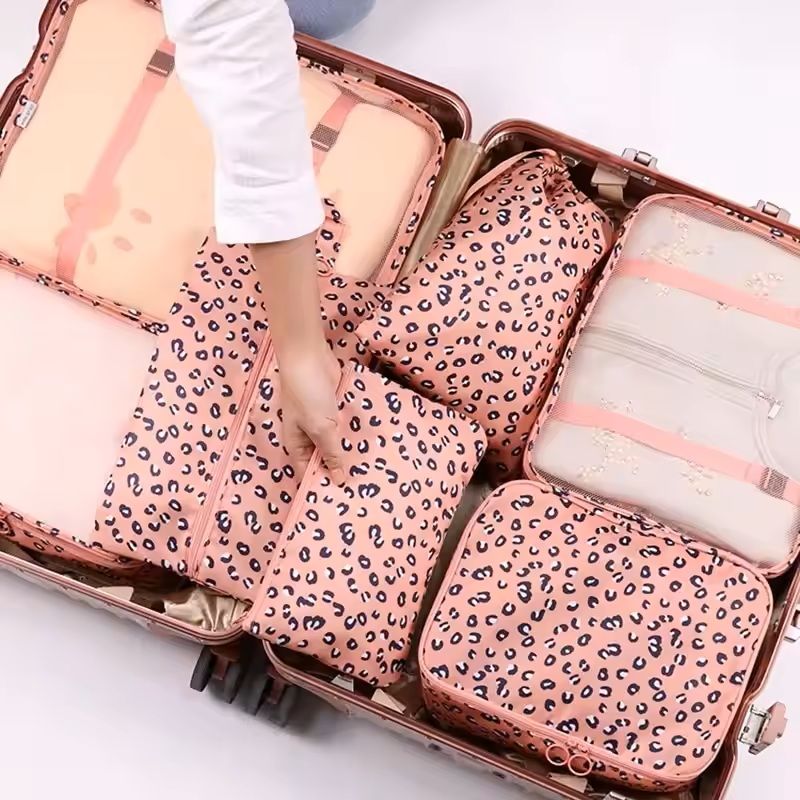 6 Piece Large Travel Organizer Storage Bag Set