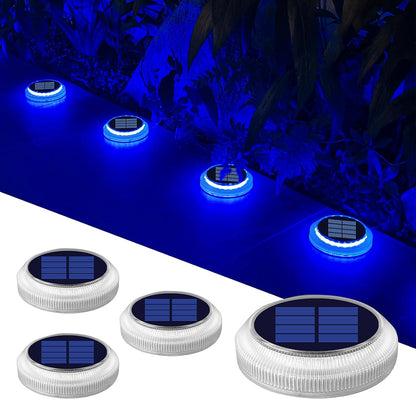 Waterproof Solar LED Deck Lights Outdoor IP68 Step Lighting for Stairs, Fence, Garden, Patio, Pathway, Wall Yard