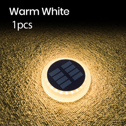 Waterproof Solar LED Deck Lights Outdoor IP68 Step Lighting for Stairs, Fence, Garden, Patio, Pathway, Wall Yard