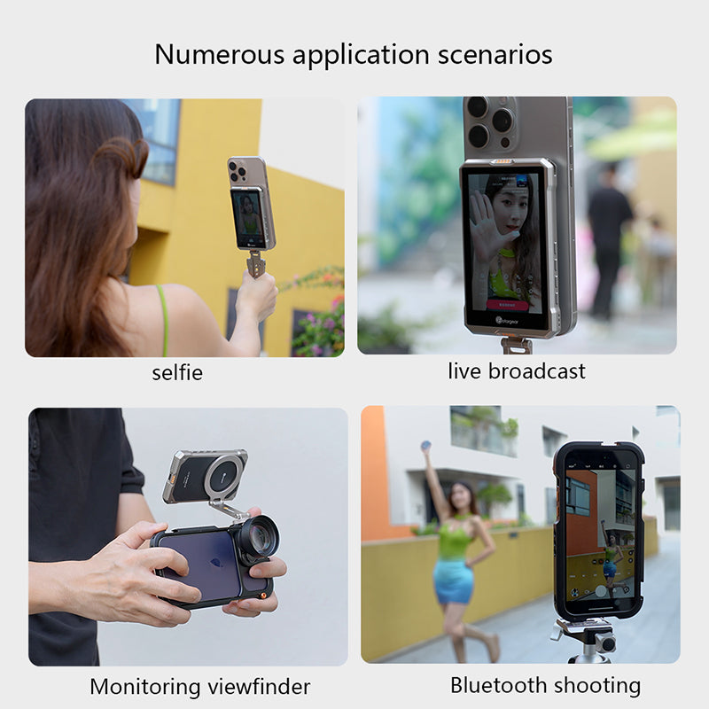 Fotorgear Magnetic Vlog Selfie Monitor Screen for iPhone & Android
