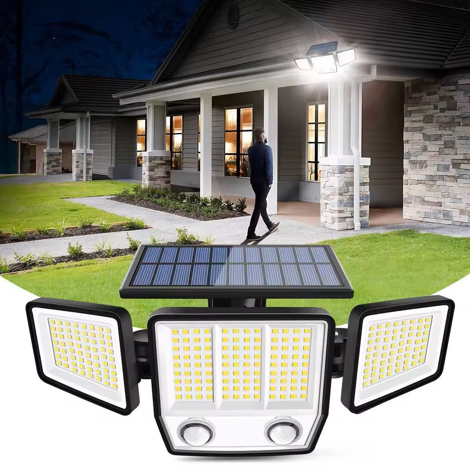 Solar Motion Sensor Outdoor Light with Adjustable Heads