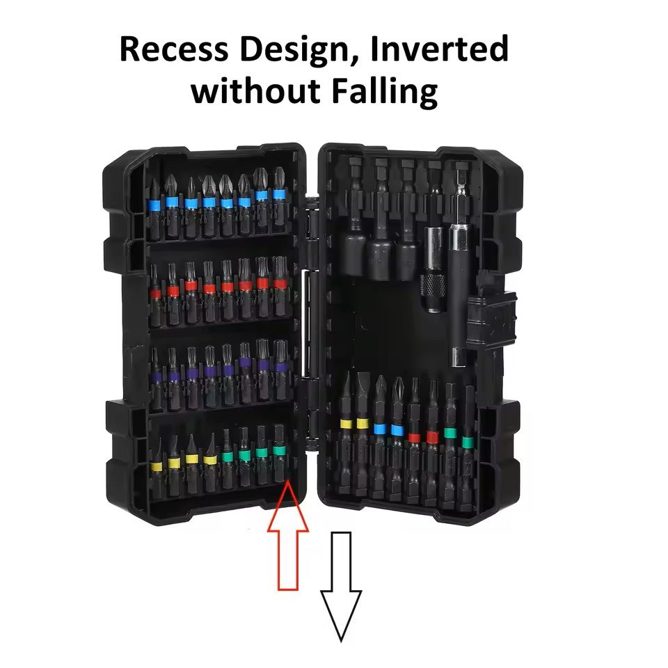 Drill And Screwdriver Bit Set With Storage Case 2