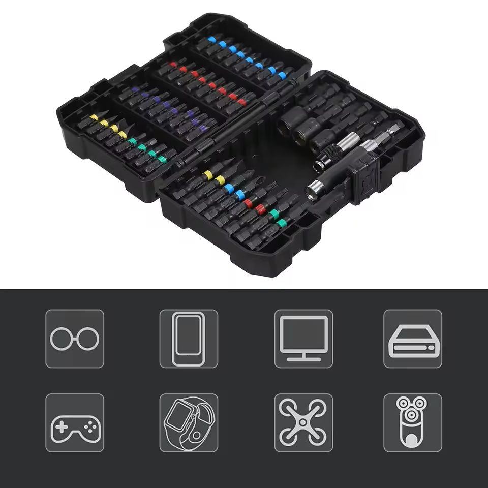 Drill And Screwdriver Bit Set With Storage Case 4