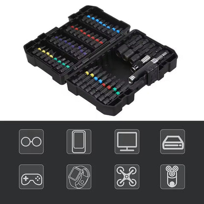 Drill And Screwdriver Bit Set With Storage Case 4