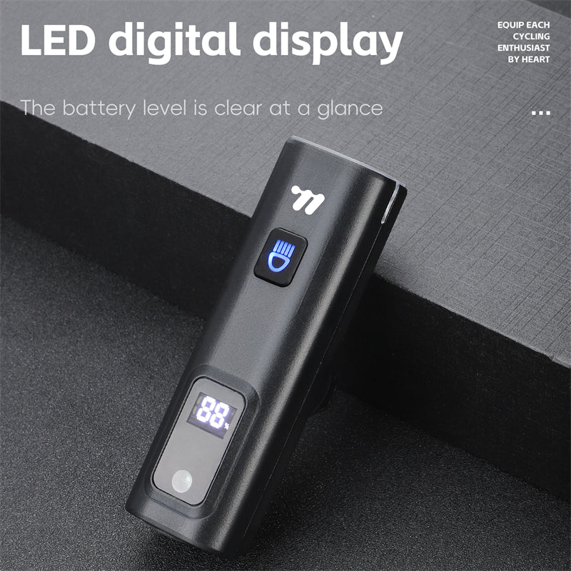 Biking Bike Front Light, Intelligent Light Sensing Cycling Flashlight, Quick Release, USB Rechargeable, Waterproof
