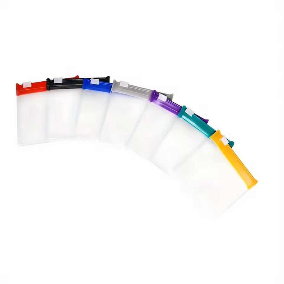 7 Piece Reusable Zippered Pill Pouch Set 12