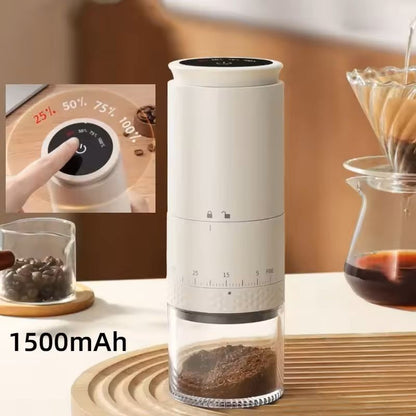 Electric Conical Burr Coffee Grinder with Adjustable Settings