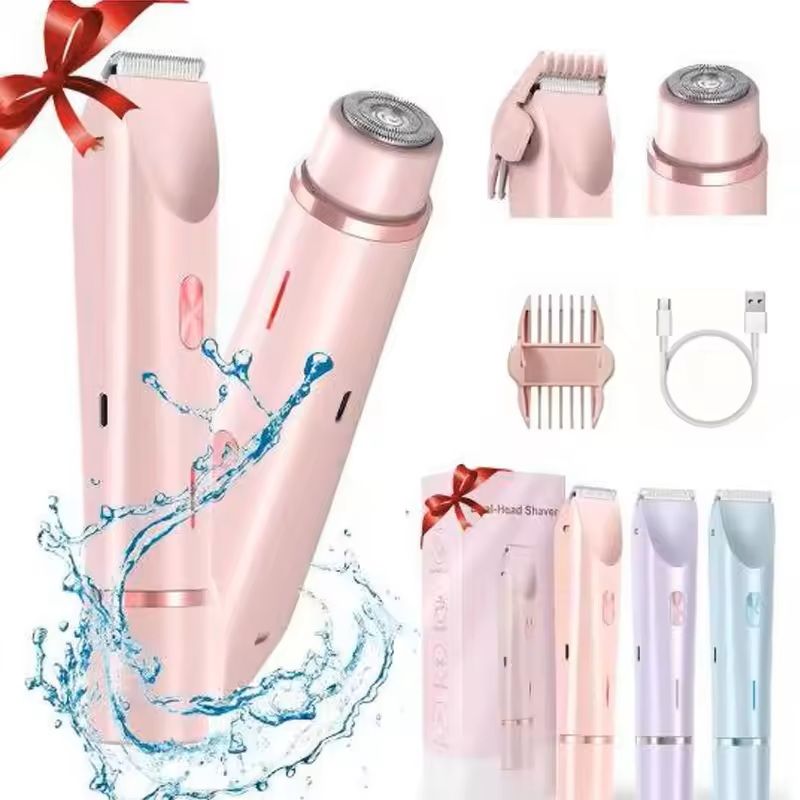 Women 2 in 1 Dual Head Electric Shaver and Trimmer