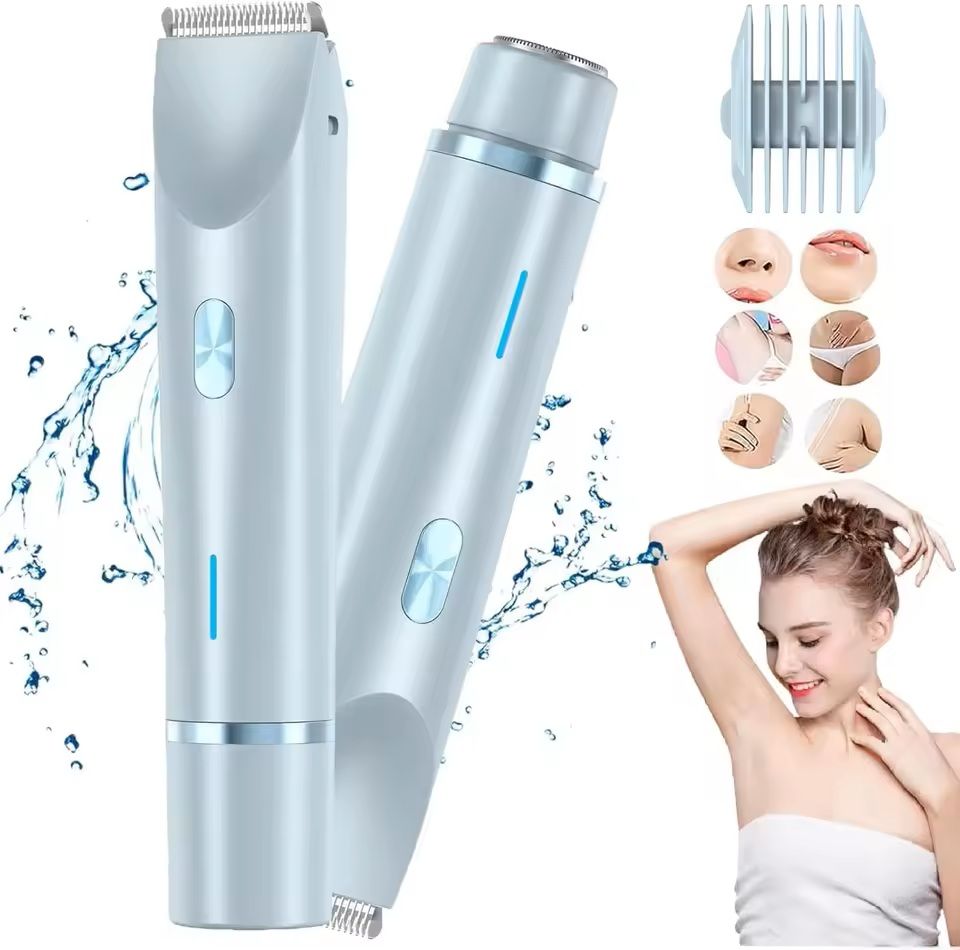 Women 2 In 1 Dual Head Electric Shaver And Trimmer 8