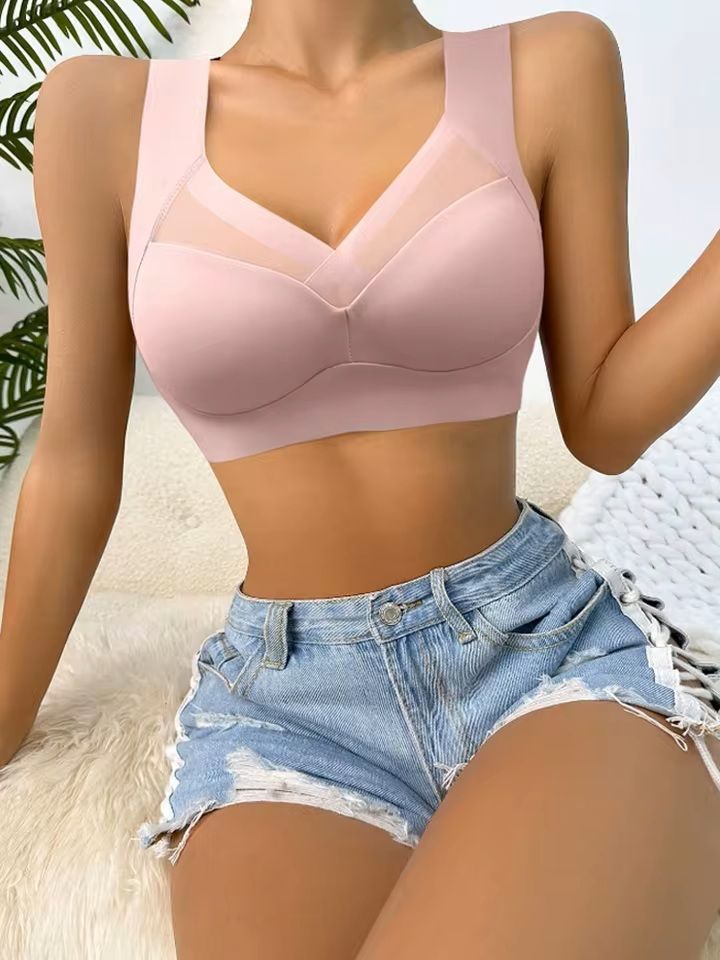 3 Pack Plus Size Seamless Lace Sports Bras 2
