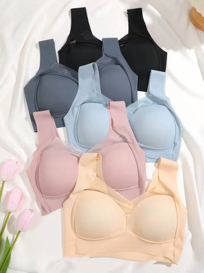 3 Pack Plus Size Seamless Lace Sports Bras 3