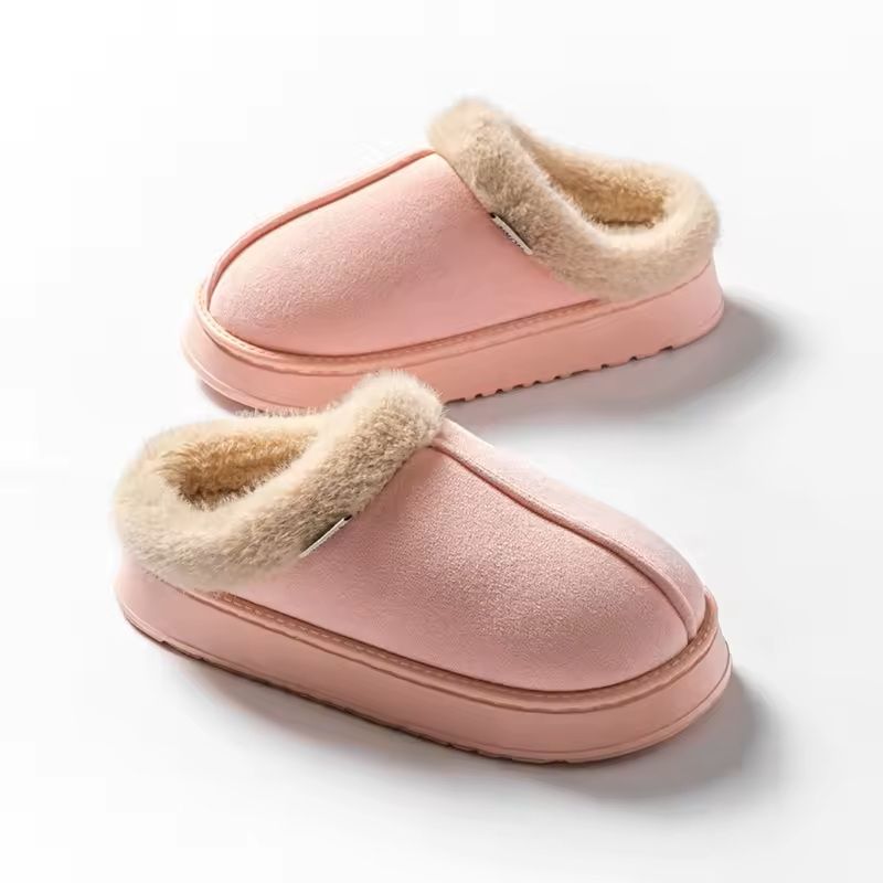 Fluffy Indoor Winter Slippers With Thick EVA Sole 9