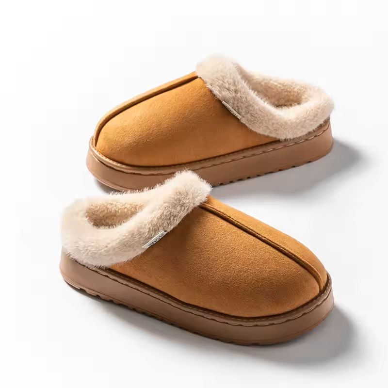 Fluffy Indoor Winter Slippers With Thick EVA Sole 10