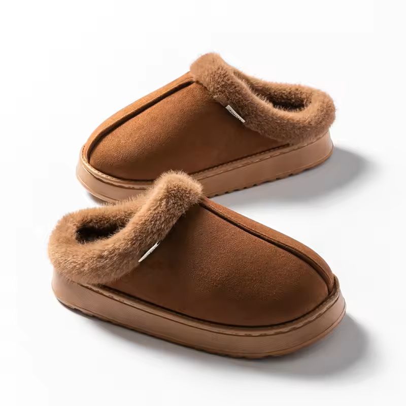 Fluffy Indoor Winter Slippers With Thick EVA Sole 11
