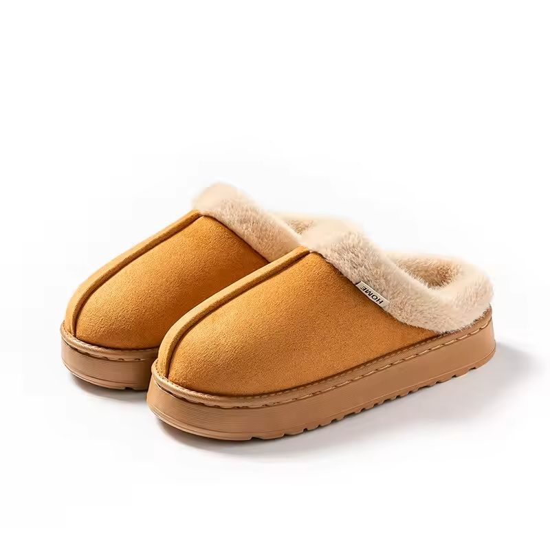 Fluffy Indoor Winter Slippers With Thick EVA Sole 1