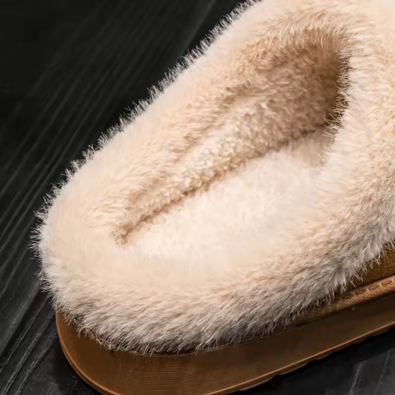 Fluffy Indoor Winter Slippers With Thick EVA Sole 5
