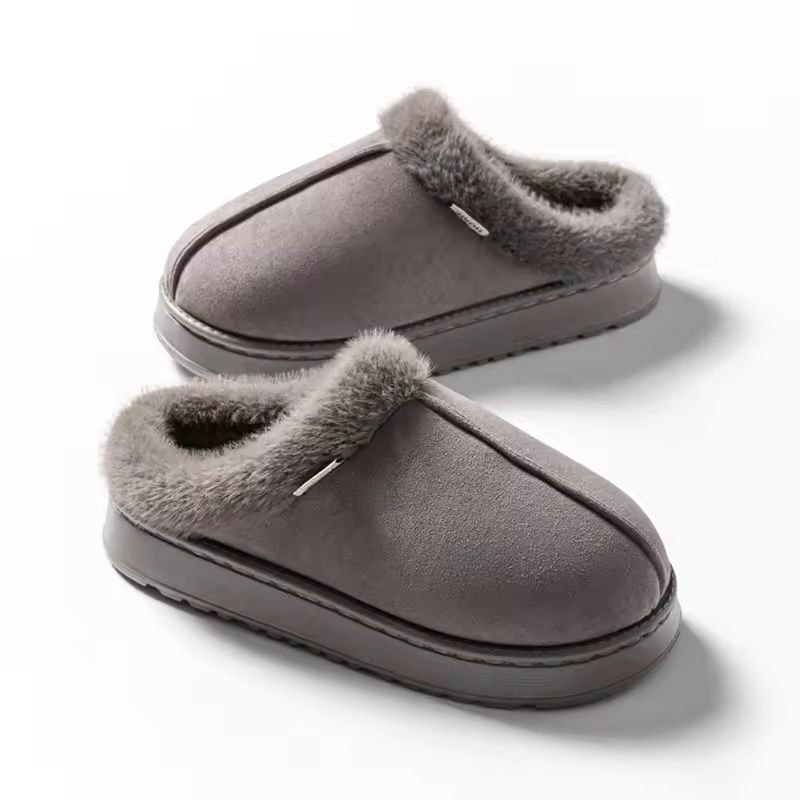 Fluffy Indoor Winter Slippers With Thick EVA Sole 8