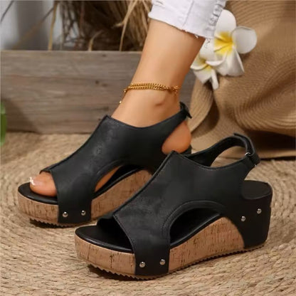 Womens Soft Platform Slide Sandals Lightweight Summer Footwear 11