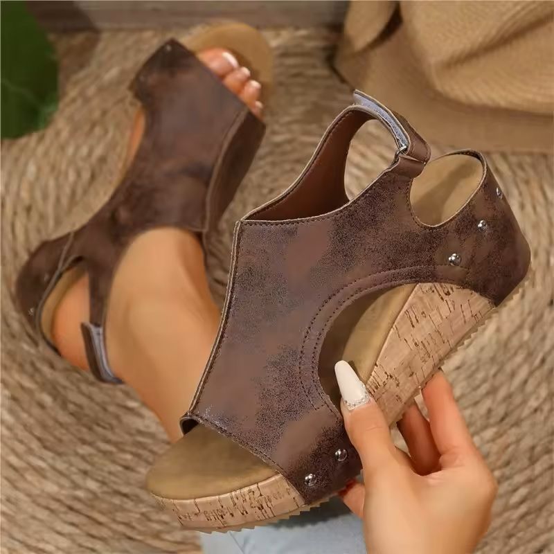 Womens Soft Platform Slide Sandals Lightweight Summer Footwear 13
