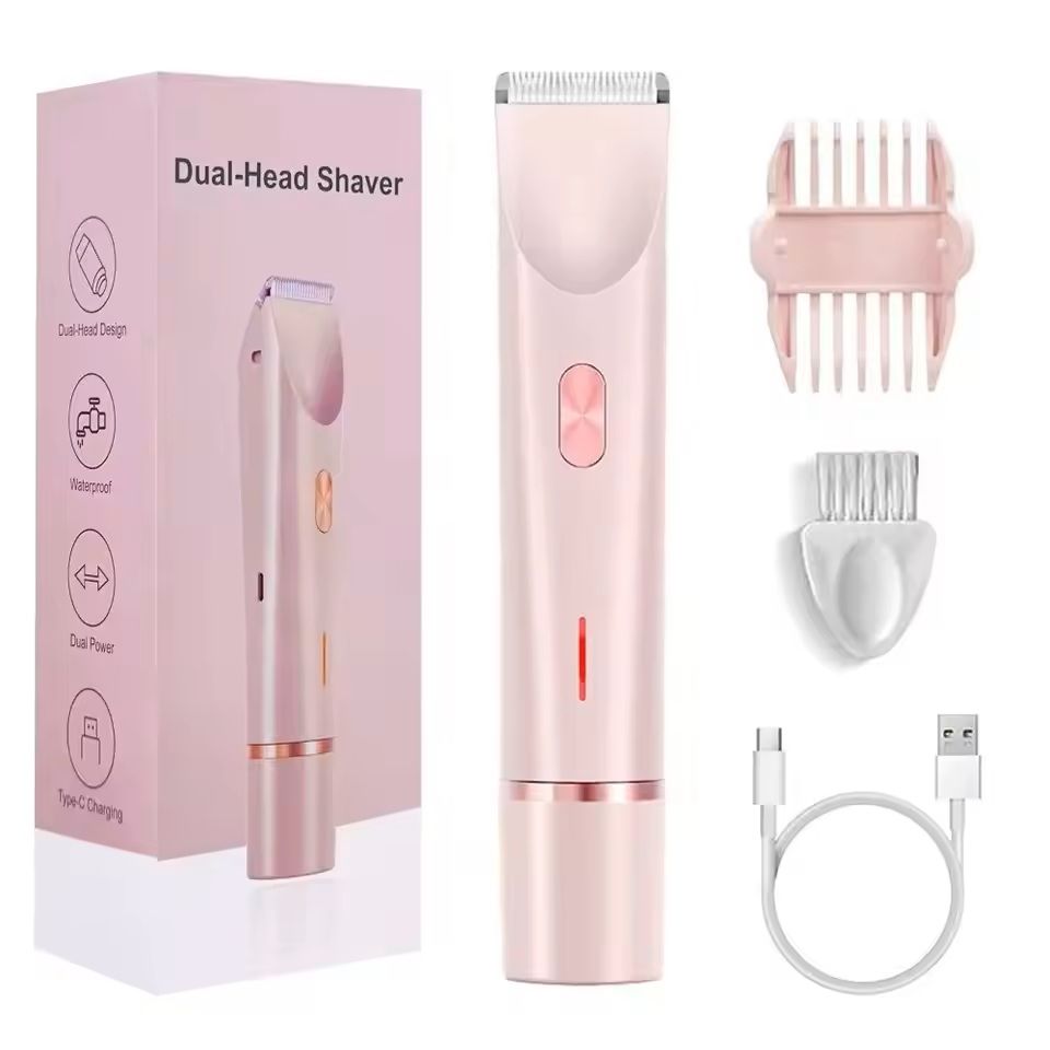 2 In 1 Women Electric Painless Hair Removal Razor And Trimmer 5