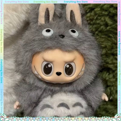 Totoro Outfit For 17 Cm Labubu Doll Plush Clothes Standing Style 2