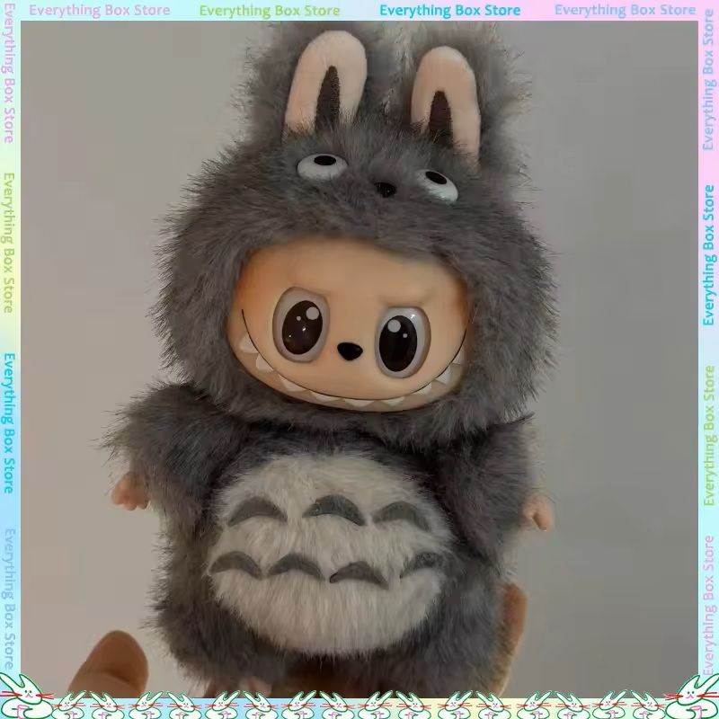 Totoro Outfit For 17 Cm Labubu Doll Plush Clothes Standing Style 3