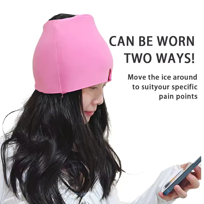 Gel Ice Cap Migraine Headache Relief Cold Compress Wrap 4
