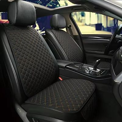 Breathable Linen Car Seat Cover Set  Summer Cushion For Front  Rear Seats Sedan SUV Pickup 14