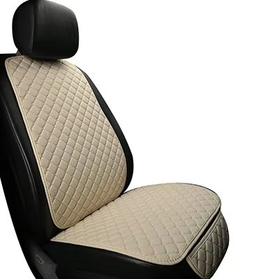 Breathable Linen Car Seat Cover Set  Summer Cushion For Front  Rear Seats Sedan SUV Pickup 15