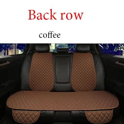 Breathable Linen Car Seat Cover Set  Summer Cushion For Front  Rear Seats Sedan SUV Pickup 16