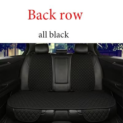 Breathable Linen Car Seat Cover Set  Summer Cushion For Front  Rear Seats Sedan SUV Pickup 18