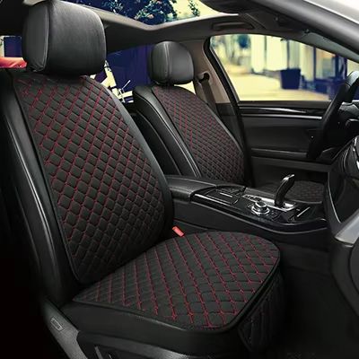 Breathable Linen Car Seat Cover Set  Summer Cushion For Front  Rear Seats Sedan SUV Pickup 5
