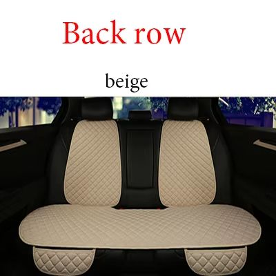 Breathable Linen Car Seat Cover Set  Summer Cushion For Front  Rear Seats Sedan SUV Pickup 7