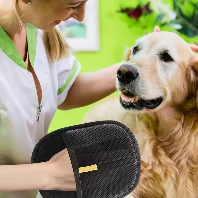Double Sided Pet Grooming And Hair Removal Glove 1