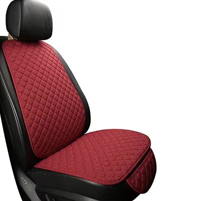Breathable Linen Car Seat Cover Set – Summer Cushion for Front & Rear Seats (Sedan, SUV, Pickup)
