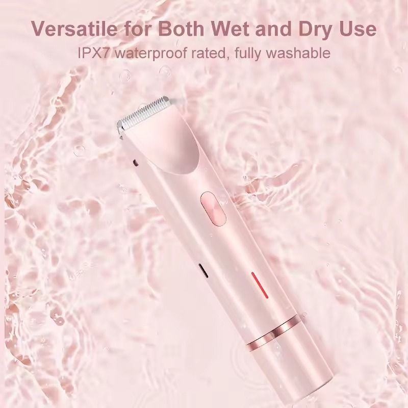 Women 2 In 1 Dual Head Electric Shaver And Bikini Trimmer 4