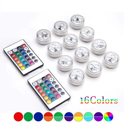 Waterproof LED Pool Lights  BatteryPowered RGB Submersible Decor For Parties  Weddings 4