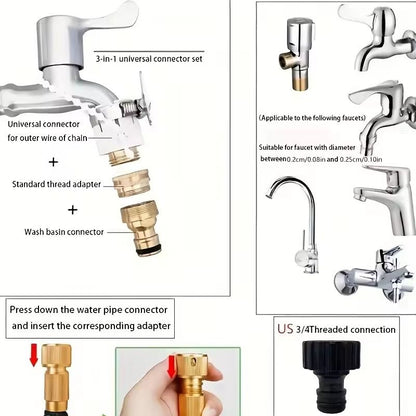 Expandable High Pressure Garden Hose With Spray Nozzle 5