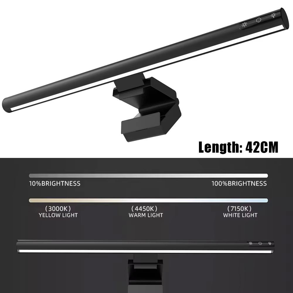 USB Monitor Light Bar With Stepless Dimming  Curved Screen Desk Lamp With RGB Backlight For Eye Com