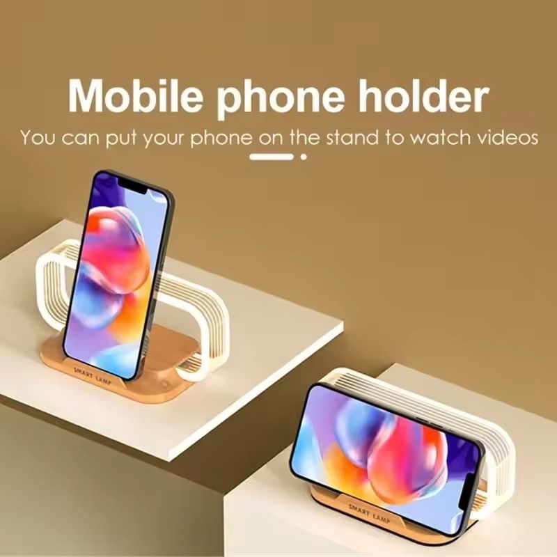 LED Night Light Wireless Charging Stand Desk Lamp And Phone Holder 5